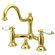 Elements of Design Centerset Bathroom Faucet with Double Porcelain Lever Handles