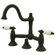 Elements of Design Centerset Bathroom Faucet with Double Porcelain Lever Handles