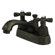 Elements of Design Metropolitan Centerset Bathroom Faucet with Double Cross Handles