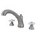 Elements of Design Metropolitan Double Handle Deck Mount Roman Tub Faucet Trim Porcelain Cross Handle