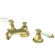 Elements of Design New York Widespread Bathroom Faucet with Double Porcelain Lever Handles