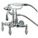 Elements of Design Hot Springs Three Handle Wall Mount Clawfoot Tub Faucet with Hand Shower