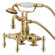 Elements of Design Hot Springs Deck Mount Clawfoot Tub Faucet with Handshower
