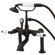 Elements of Design Hot Springs Deck Mount Clawfoot Tub Faucet with Handshower
