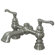 Elements of Design Hot Springs Double Handle Deck Mount Clawfoot Tub Faucet Trim Versailles Lever Handle