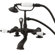 Elements of Design Hot Springs Deck Mount Clawfoot Tub Faucet with Handshower