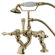 Elements of Design Hot Springs Deck Mount Clawfoot Tub Faucet with Handshower