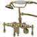 Elements of Design Hot Springs Three Handle Wall Mount Clawfoot Tub Faucet with Hand Shower