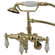 Elements of Design Hot Springs Three Handle Wall Mount Clawfoot Tub Faucet with Hand Shower