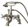 Elements of Design Hot Springs Deck Mount Clawfoot Tub Faucet with Handshower