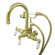Elements of Design Hot Springs Double Handle Wall Mount Clawfoot Tub Faucet Trim Porcelain Lever Handle