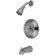 Elements of Design Vintage Thermostatic Pressure Balanced Tub and Shower Faucet with Porcelain Cross Handles