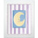 Doodlefish Moon and Star Moon Framed Giclee Wall Art