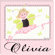 Doodlefish Ballerina Personalized Giclee