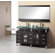 Virtu Rocco 61" Double Sink Bathroom Vanity Set in Espresso