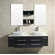 Virtu Augustine Double 58.7" Bathroom Vanity Set in Espresso/Black