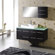 Virtu Ultra Modern Ceanna 55" Wall Mounted Single Bathroom Vanity Set in Espresso
