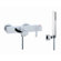 Fima by Nameeks Brick Wall Mount Thermostatic Tub Faucet with Hand Shower