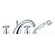 Fima by Nameeks Olivia Double Handle Deck Mount Thermostatic Tub Faucet with Hand Shower