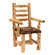 Fireside Lodge Traditional Cedar Log Armchair