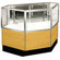 Sturdy Store Displays Streamline 38" x 51" Half Vision Inside Corner Showcase with Mirror Back