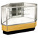 Sturdy Store Displays Streamline 38" x 34" Full Vision Outside Corner Showcase with Mirror Back