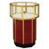 Sturdy Store Displays Streamline 38" x 30" Octagonal Pedestal Case
