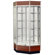 Sturdy Store Displays Streamline 34" x 18" Front Opening Inside Corner Trophy Case with Panel Back