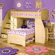 Berg Furniture Sierra Twin Space Saver L-Shaped Bunk Bed with Desk and Stairs
