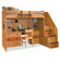 Berg Furniture Utica Twin Dorm Loft Bed with Desk and Storage