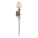 Troy Lighting Pompeii One Light Wall Sconce with hardback Linen in Pompeii Silver