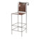 William Sheppee 30" Pub Leather and Iron Barstool