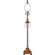 Jubilee Collection Large Crystal Dangle Lamp Base with Optional Shade