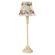 Jubilee Collection Leaf Scroll Table Lamp with a Ribbon Embroidery Shade