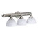 Quorum Hemisphere  Vanity Light in Satin Nickel