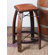 2 Day Designs, Inc 28 - 32" Leather  Stave Stool