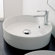 Scarabeo by Nameeks Geo Above Counter Single Hole Bathroom Sink in White