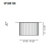 Axo Light Skirt - Double Fabric Ceiling Light