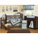 Sweet Jojo Designs Blue and Chocolate Hotel Baby Crib Bedding Collection