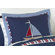 Sweet Jojo Designs Nautical Nights Collection Standard Pillow Sham 