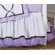 Sweet Jojo Designs Purple, Black and White Princess 9 Piece Crib Bedding Set