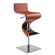 Chintaly Imports Adjustable Swivel Stool in Rust
