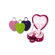Budd Leather Lizard Grain Ladies Heart Shaped Jewelry Box