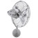 Matthews Fan Company Bruna Parede Directional Wall Fan with Metal Blades