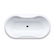 Kaldewei Mega Duo 17.72" x 70.87" Oval Bath Tub in White