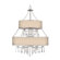 Golden Lighting Echelon  Chandelier in Chrome
