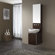 Avanity Cube Vanity and Mirror Cabinet in Wenge