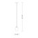 Zaneen Lighting Flora Pendant with Amber Glass