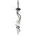 Zaneen Lighting Biella Single Light Large Pendant in Weathered Rust