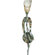Zaneen Lighting Dafne Wall Sconce with Amber Glass in Weathered Coffee